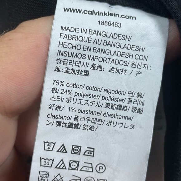 Calvin Klein Black Denim Trucker Jacket For Women XXL Classic Fit d0174 - Picture 8 of 10